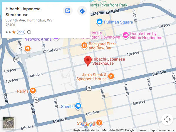 Location, 839 4th Ave, Huntington, WV 25701