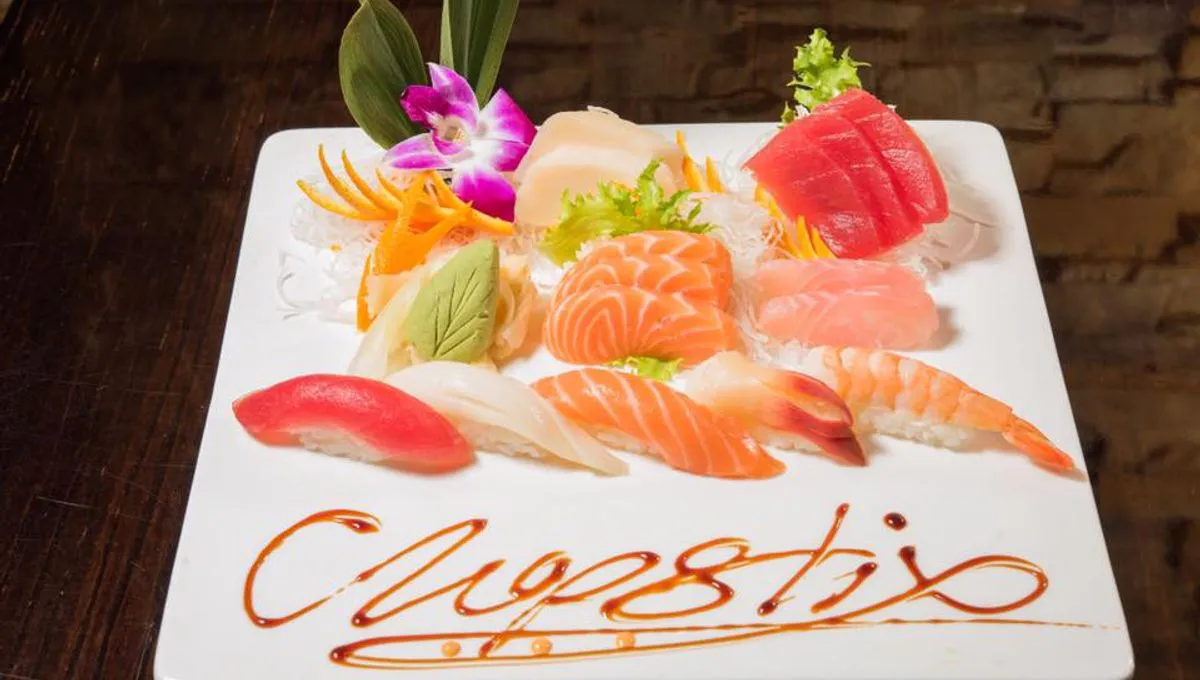 Assorted nigiri sushi platter at Hibachi Japanese Steakhouse in Huntington